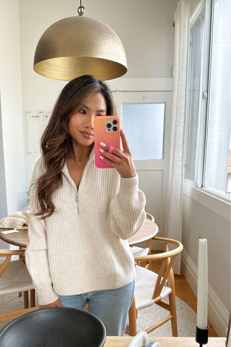 My sweater is 25% off this weekend! TTS, wearing xs 