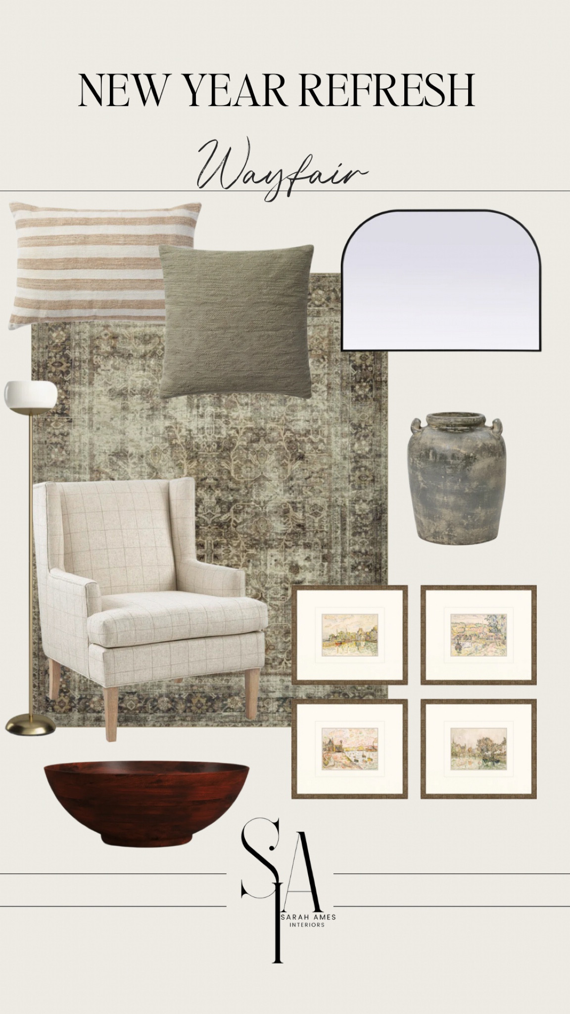 Neutral interiors new year decor refresh with Wayfair!

#LTKHome #LTKSaleAlert #LTKStyleTip