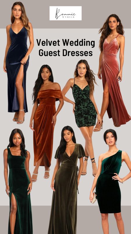 Velvet Wedding Guest Dresses for your fall wedding! These velvet beauties are chic and classy, perfect for any fall wedding or formal event you have this season. 🍂 Wedding Guest Dresses | Fall Wedding Outfits | Velvet Dresses | Formal Dresses | Fall Wedding Dresses | Midsize Fashion | Curvy Fashion

#LTKcurves #LTKunder100 #LTKwedding