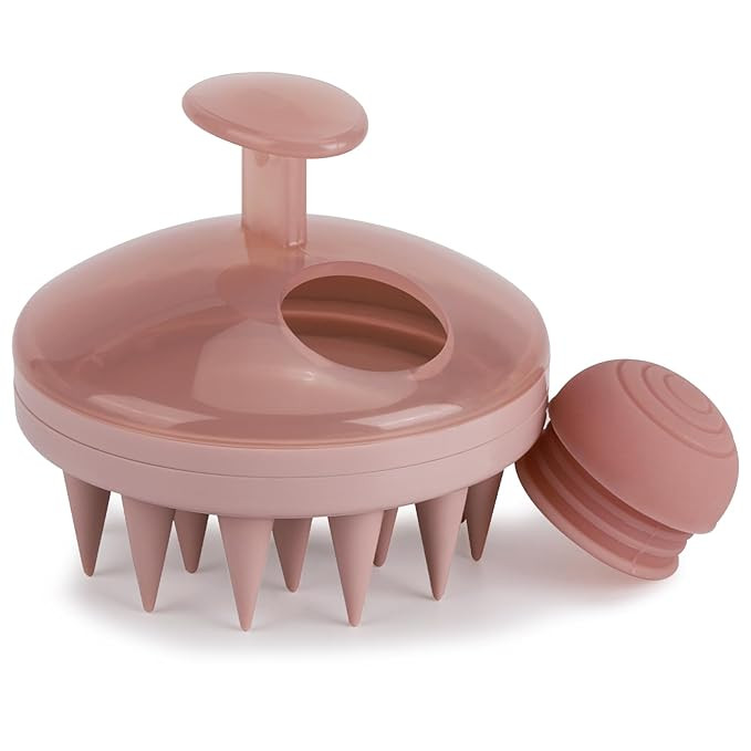 BTYMS Hair Scalp Scrubber Shampoo Brush with Dispenser, Silicone Scalp Massager Exfoliating Brush... | Amazon (US)