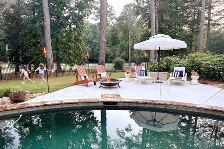 Memorial Day backyard patio and pool Summer BBQ celebration with Lowe’s 🇺🇸 Tiki torches, bonfire pit, lounge chairs, Adirondack chairs, outdoor pillows, umbrellas and more…Lowe’s has all of your needs for the perfect outdoor Spring & Summer entertaining! #lowespartner #ad #bbq #summer #memorialday #backyard #patio #pool #swim

#LTKHome #LTKFamily #LTKSwim