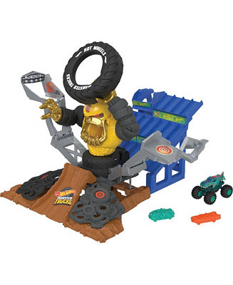Monster Trucks Arena Smashers Mega-Wrex Vs Crushzilla Takedown Playset | Macy's