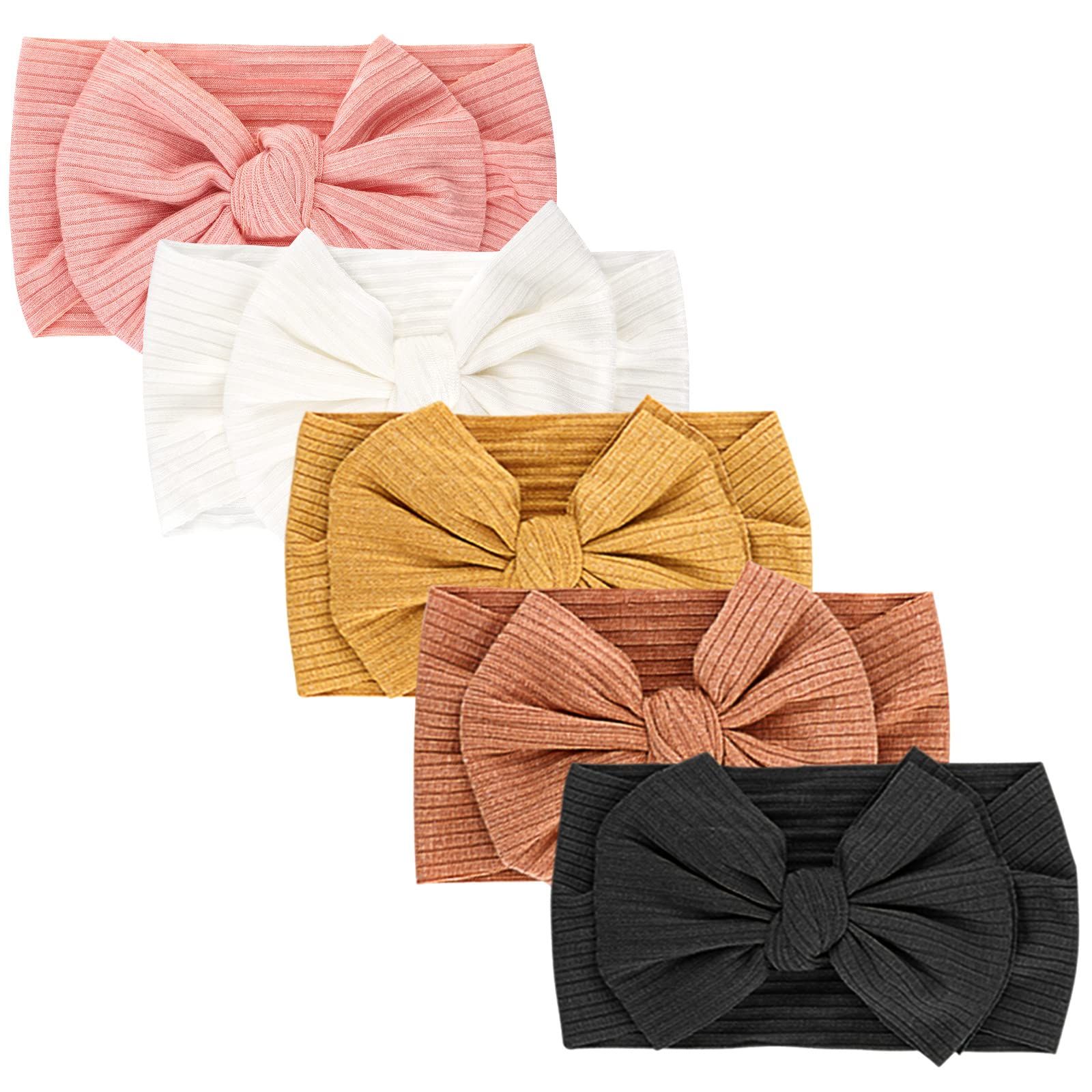 DRESHOW BQUBO Baby Nylon Headbands Hairbands Hair Bow for Girls Newborn Infant Toddlers Hair Acce... | Amazon (US)