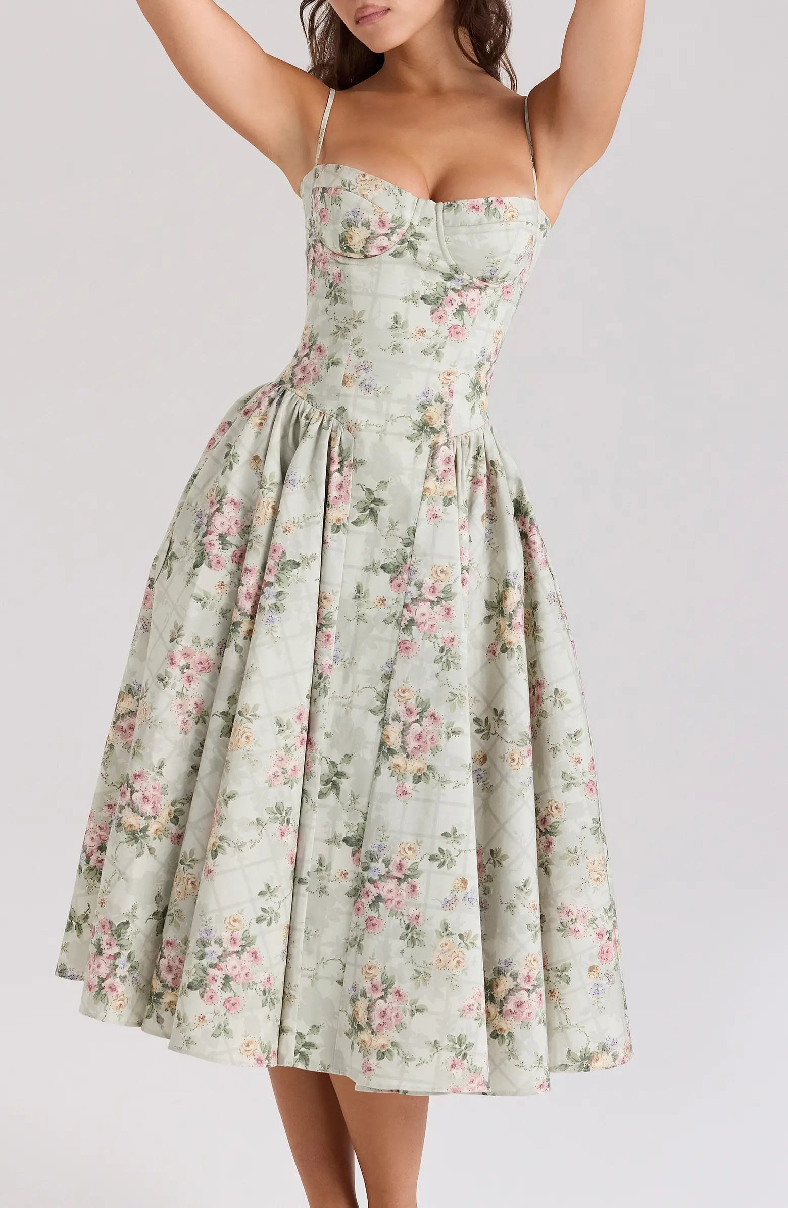 Samaria Corset Fit & Flare Dress | Nordstrom