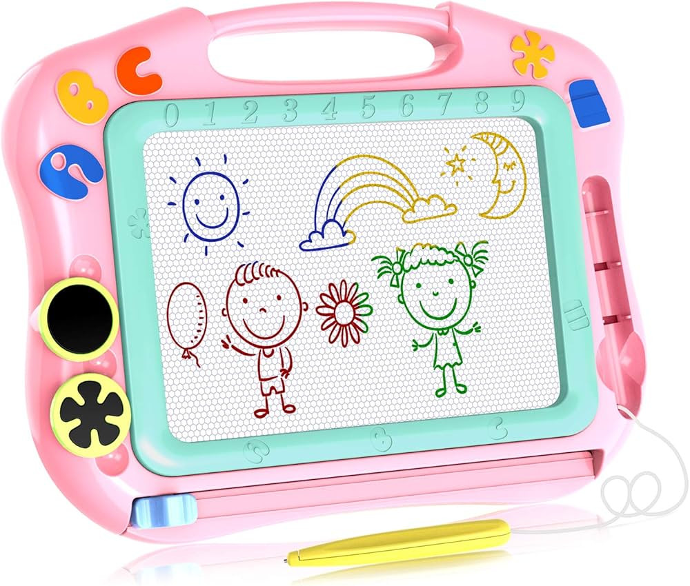 LOFEE Magna Drawing Doodle Board Present for 1 2 3 4 Year Old Girl,Magnetic Drawing Board Gift fo... | Amazon (US)