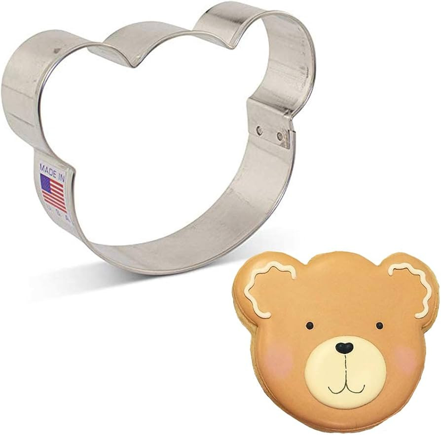 Bear Sandwich Cutter Cookie Cutter Polar Bear, Koala, Panda Face, 3.5" Made in USA by Ann Clark | Amazon (US)