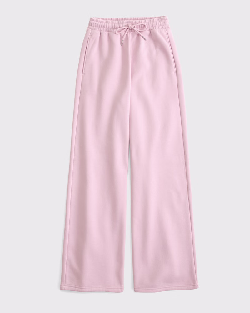 Women's High Rise Wide Leg Sunday Sweatpant | Women's Bottoms | Abercrombie.com | Abercrombie & Fitch (US)