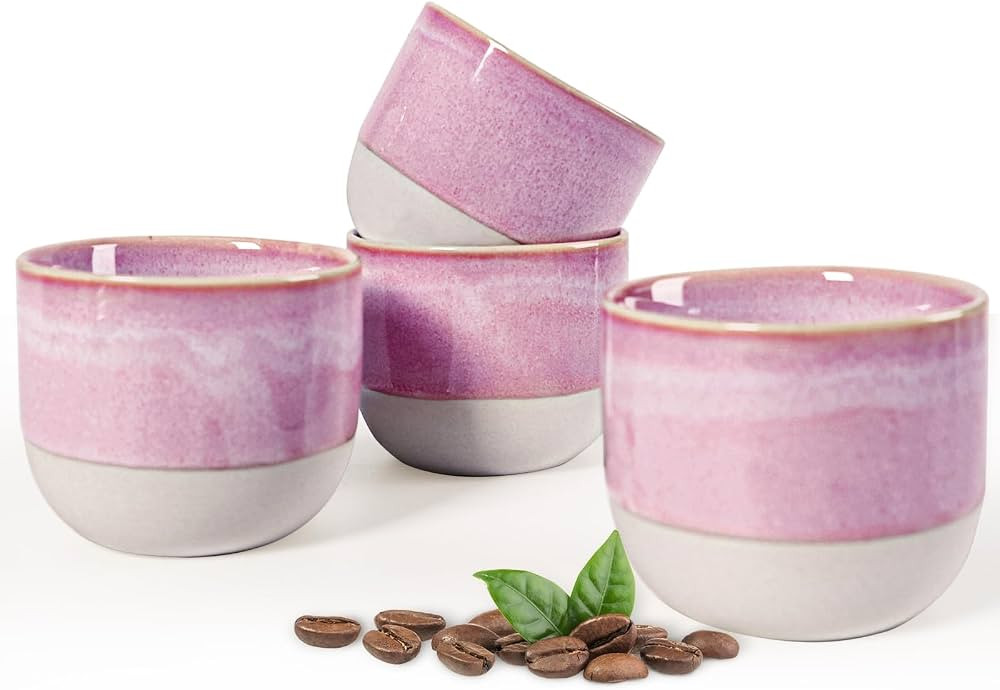INGOFIN Ceramic Espresso Cup Set - Espresso Cup Set for Coffee and Tea, Espresso Shot Mug, Espres... | Amazon (US)