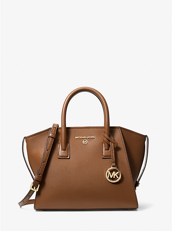Avril Small Leather Top-Zip Satchel | Michael Kors US