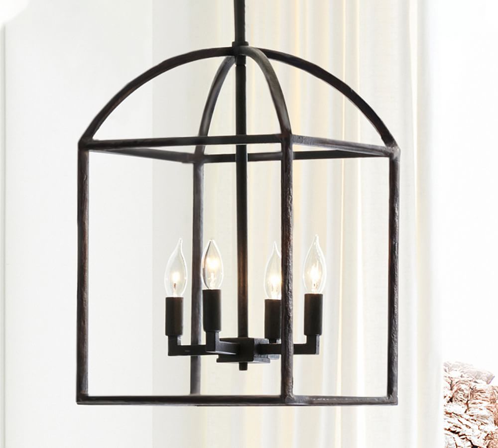 Fallon Forged-Iron Pendant | Pottery Barn (US)