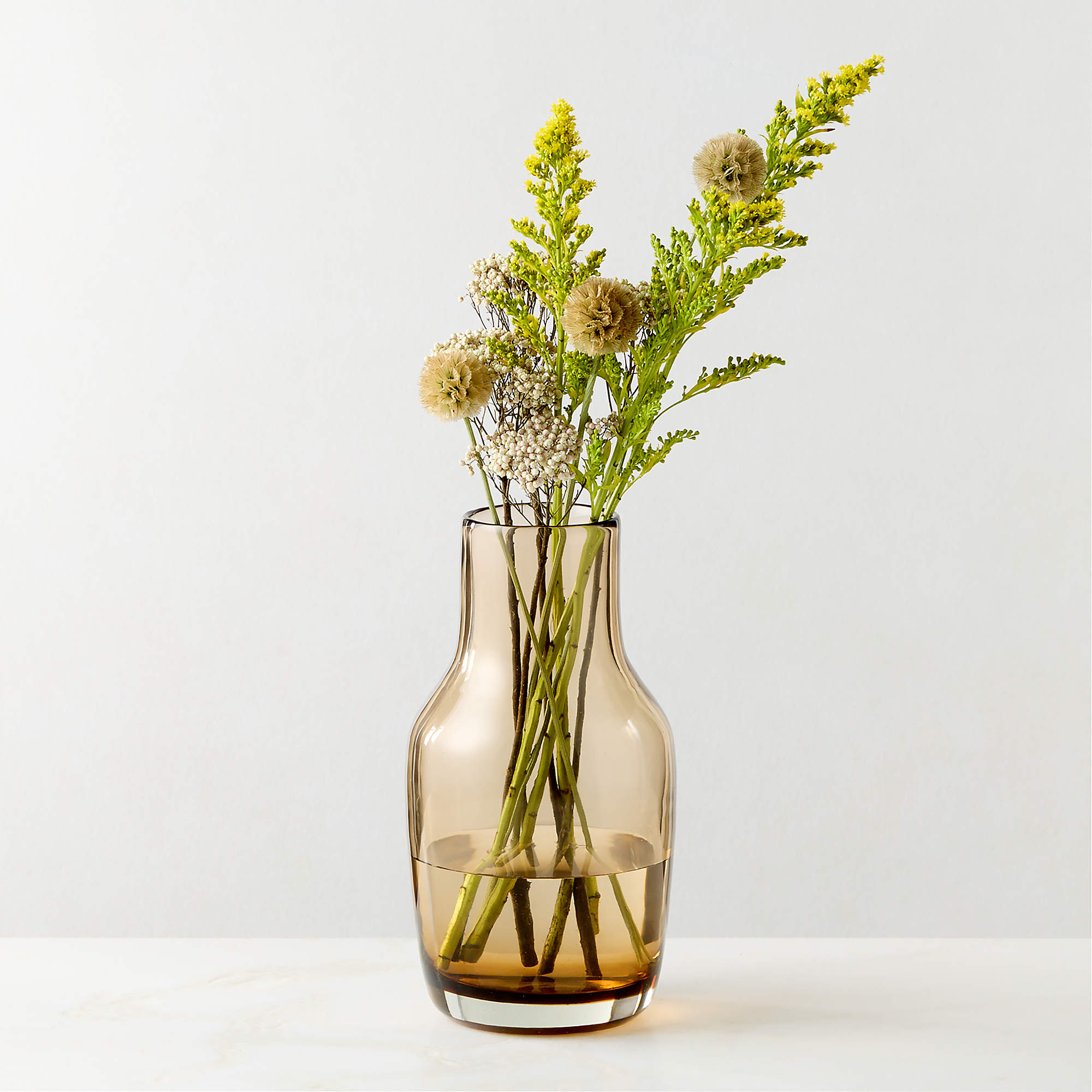 Parlor Amber Cased Glass Vase by Todd Snyder | CB2 | CB2