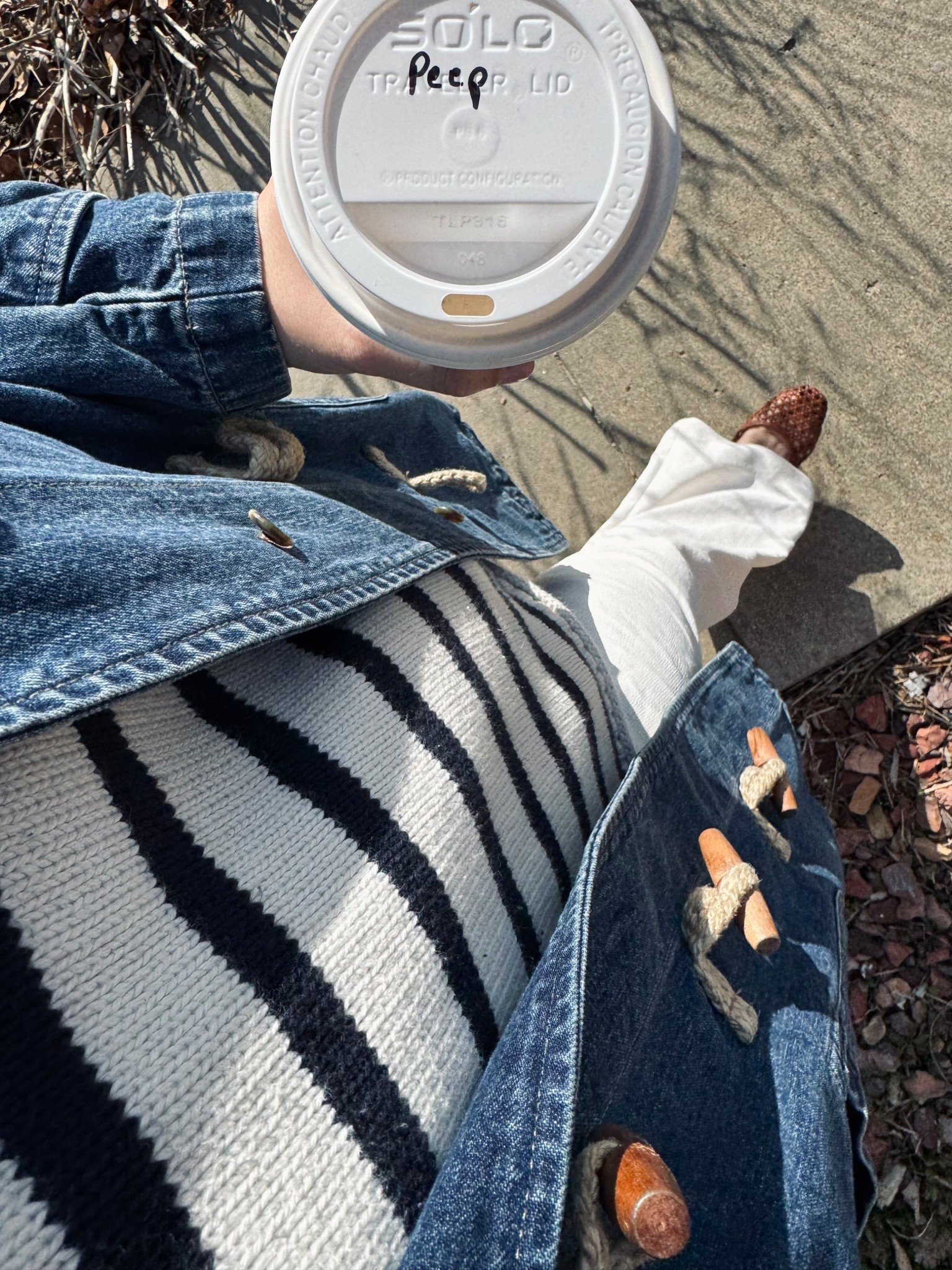 OOTD 
Sweater- old from madewell but linking the Jcrew version 
Pants- Aritzia - tts 
Jacket - vintage RL but linking others 
Shoes- Old from Target but linking this seasons 

#LTKgrwm #LTKootd
