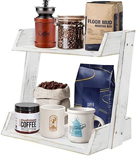 Megsooul Coffee Station Organizer Countertop, Coffee Bar Accessories and Organizer, Coffee Mug Ho... | Amazon (US)