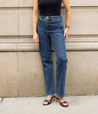 Antonio Melani x Kristen Nichols Sullivan Denim High-Rise Straight Leg Jeans -  4 | Dillard's