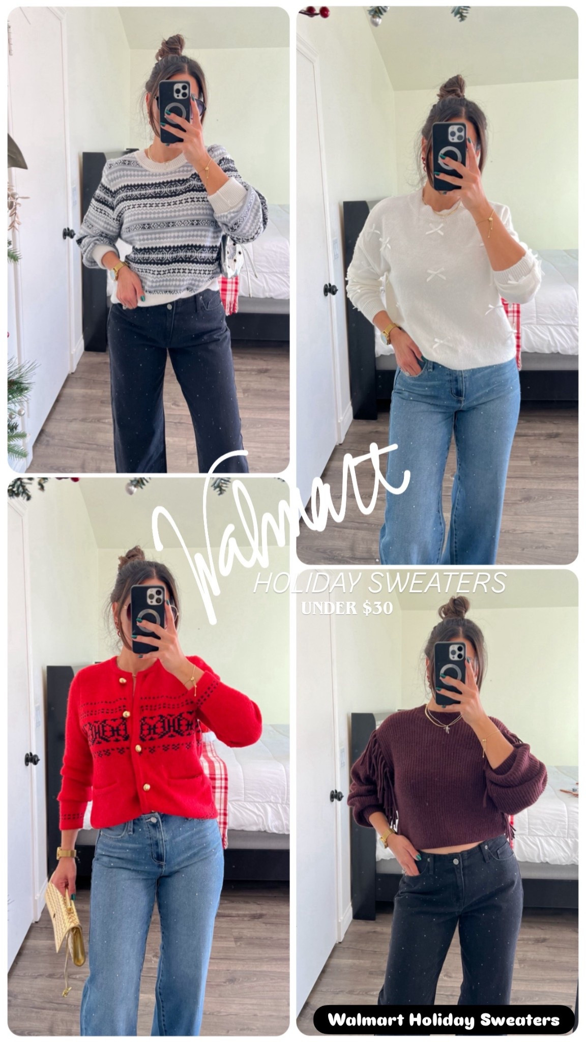 Walmart holiday sweaters under $30 - will sell outfits

#LTKHoliday #LTKFindsUnder50 #LTKCyberWeek