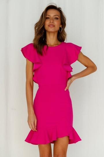 Girl On Top Dress Hot Pink | Hello Molly (AU)