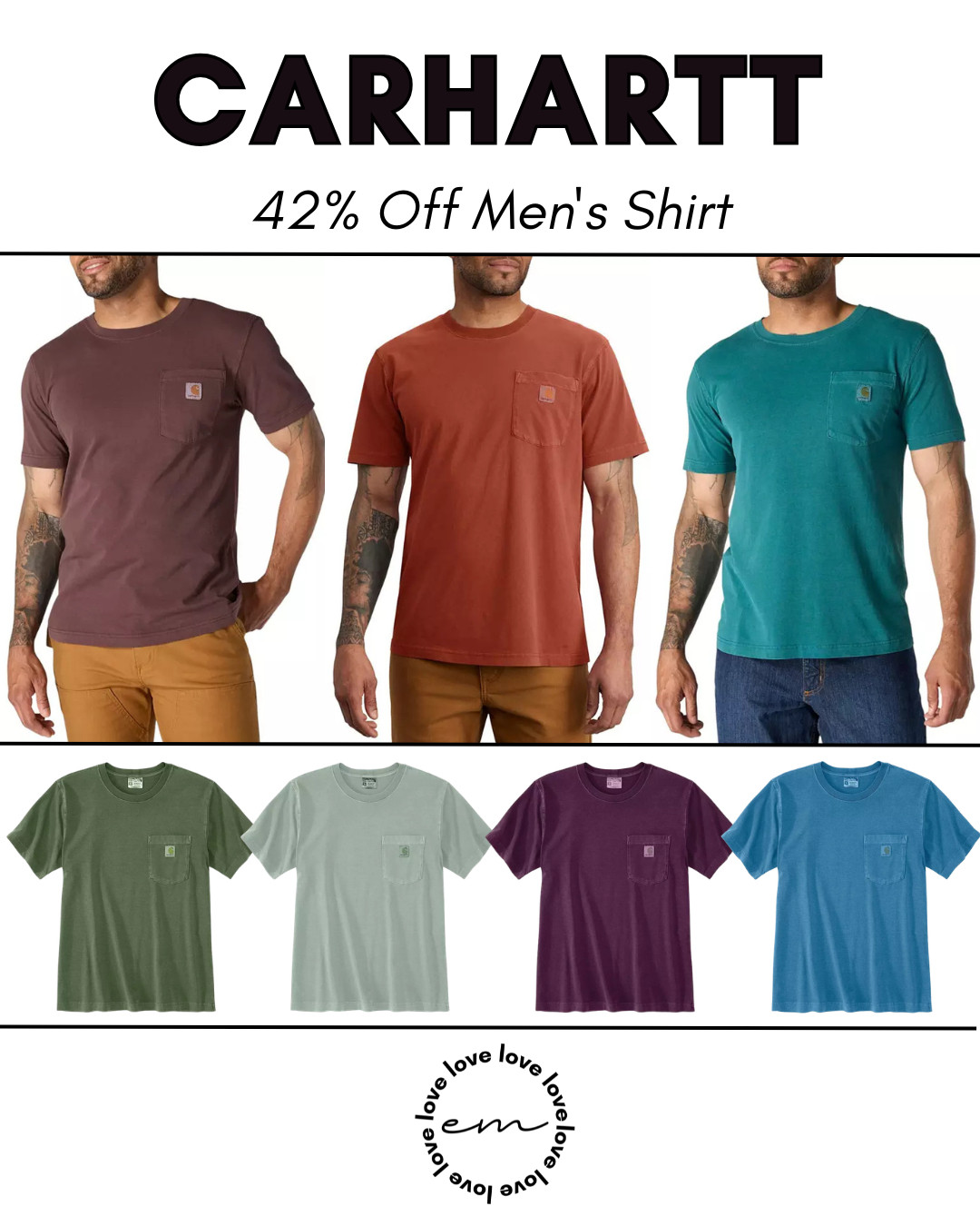 These Carhartt shirts look comfortable and perfect for everyday wear, whether that’s working outdoors, weekend projects, or just keeping things casual. They're easy to pair with jeans, shorts, or workwear basics. carhartt, men's shirt, casual 

 #LTKSaleAlert #LTKWorkwear #LTKMens