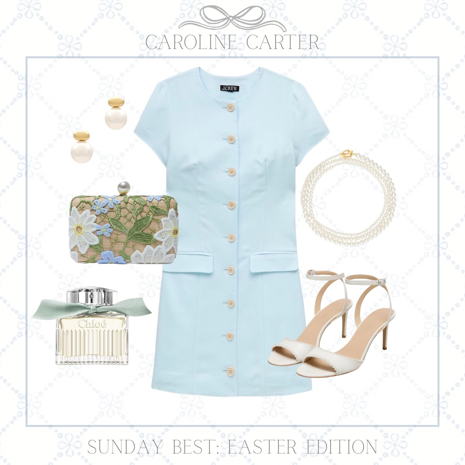 Chic Easter look with timeless details ✨

Easter outfit, pastel dress, blue dress, spring outfit, feminine style, classic style, pearl jewelry, Easter Sunday, brunch outfit, spring fashion, chic outfit, heels outfit, floral clutch, preppy style, easter outfits women

#LTKootd #LTKSeasonal #LTKSaleAlert