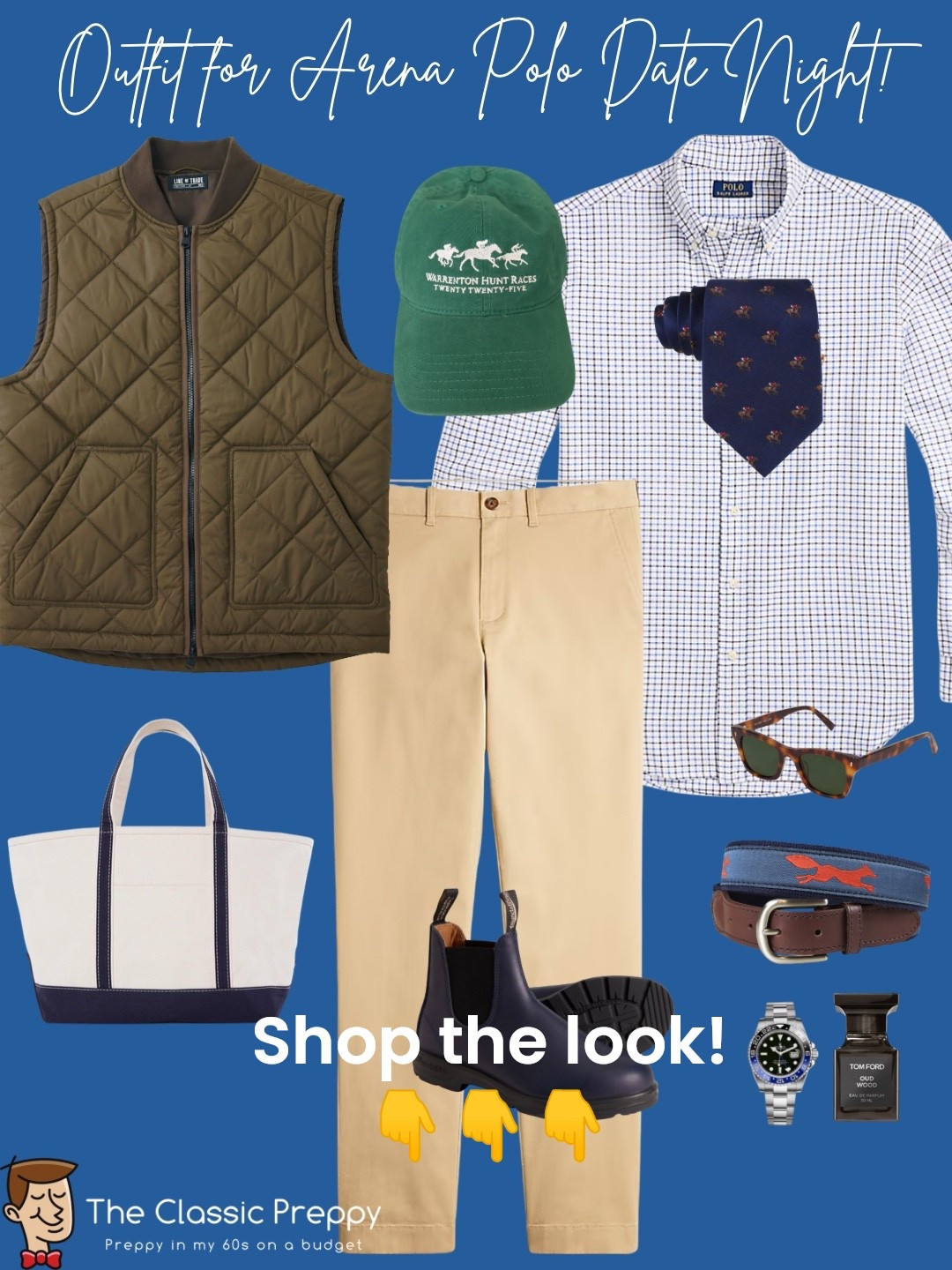 Date night at arena polo outfit with polo Ralph Lauren tattersall, OTAA tie and J.Crew chinos and a weather proof vintage vest. 

#LTKMens #LTKSeasonal #LTKStyleTip