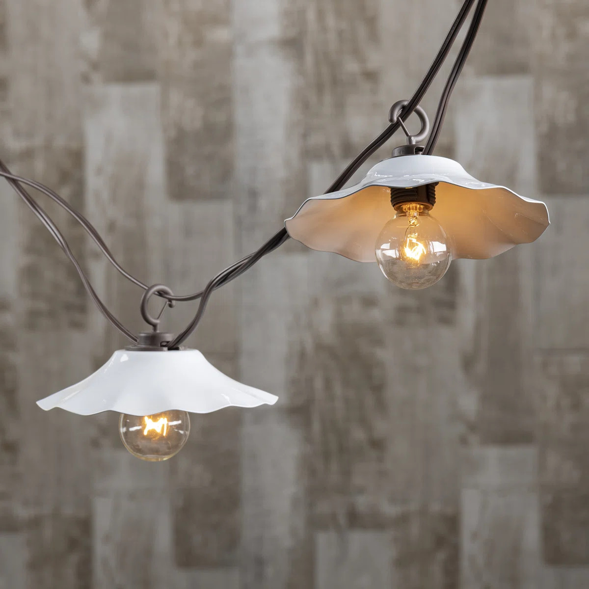 Red Barrel Studio® 12 Ft. Shaded Decorative G40 Patio String Lights | Wayfair | Wayfair North America