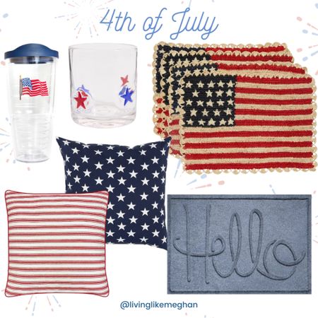 4th of July entertaining





American flag cup, drinking glass, flag placemats, throw pillows, welcome mat, summer decor, summer home, 4th of July, July 4th, American, USA, Amazon, kohls, home decor, home goods, Stars and Stripes, door mat, tumbler 

#LTKSeasonal #LTKHome