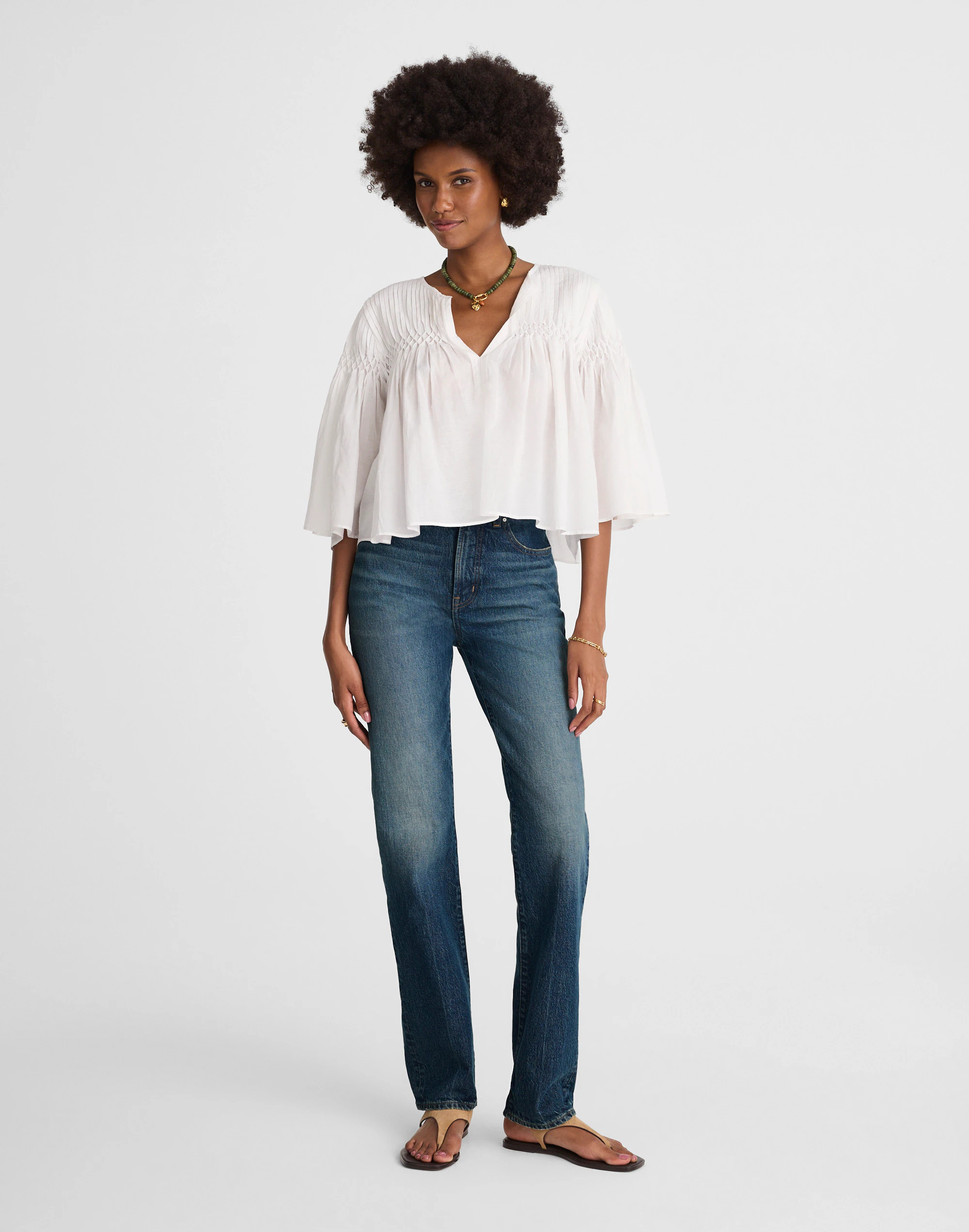 The Tall Longline Straight Jean in Greendale Wash | Madewell