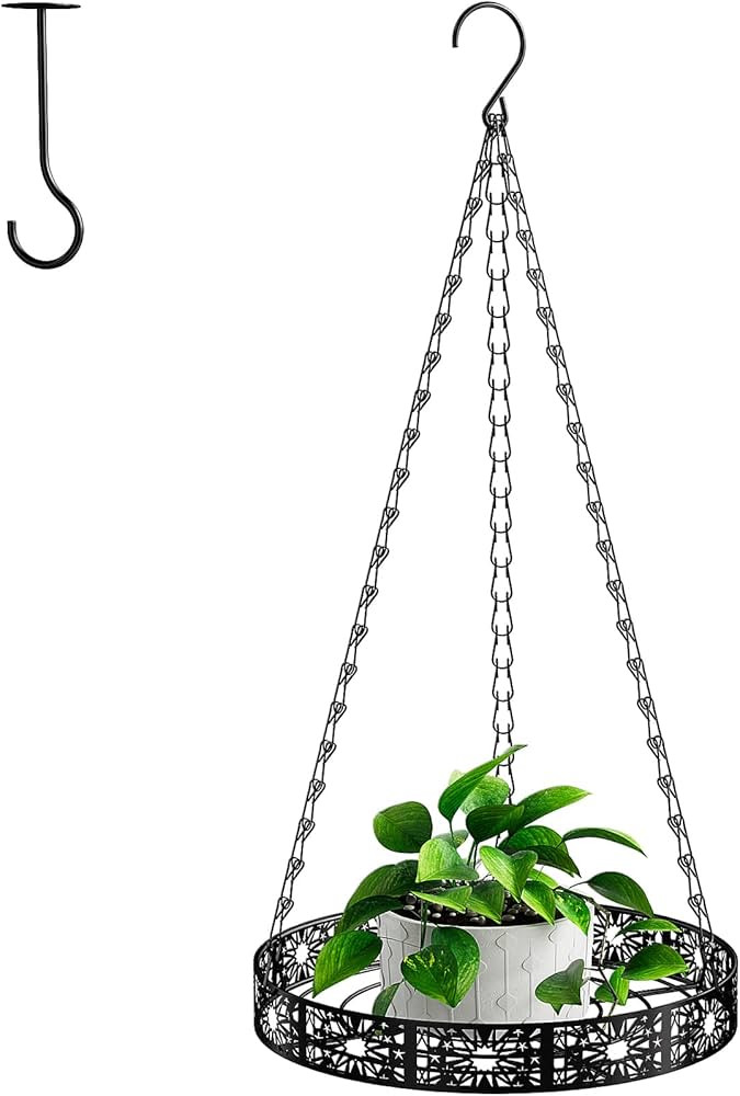 Dobyusf Hanging Planters for Indoor Plants, Modern Plant Hanging Basket Pot Holder with Ceiling H... | Amazon (US)