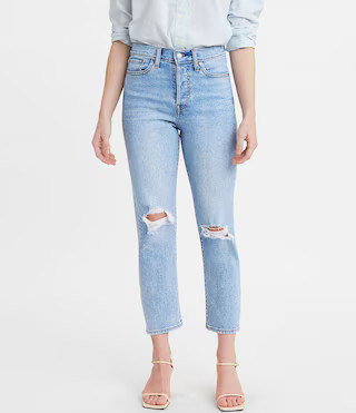 Levi's® Wedgie Destructed Straight Jeans | Dillard's