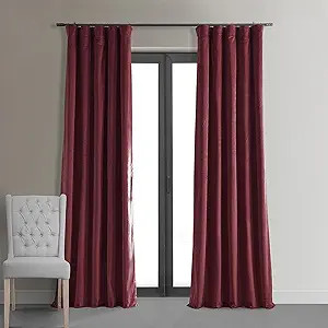 HPD Half Price Drapes Signature Blackout Velvet Curtains 108 Inches Long Heat & Full Light Blocki... | Amazon (US)