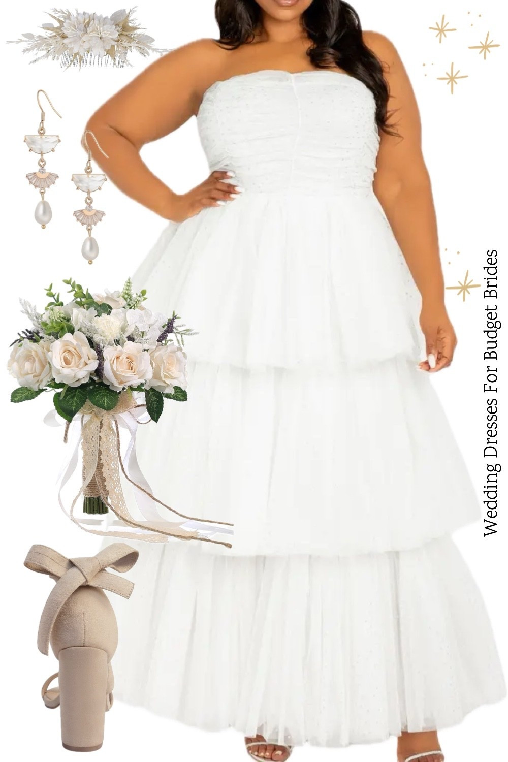 Stunning plus size white dress from Nordstrom and under $200. Accessories from Amazon. 

Reception dress, courthouse elopement dress, long white gown, minimalist wedding dress, or microwedding dress, curvy bride, plus size fashion. 

#LTKPlusSize #LTKSeasonal #LTKWedding