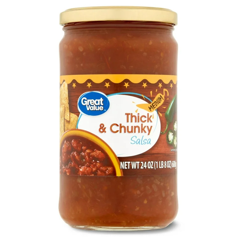Great Value Medium Thick & Chunky Salsa, 24 oz - Walmart.com | Walmart (US)