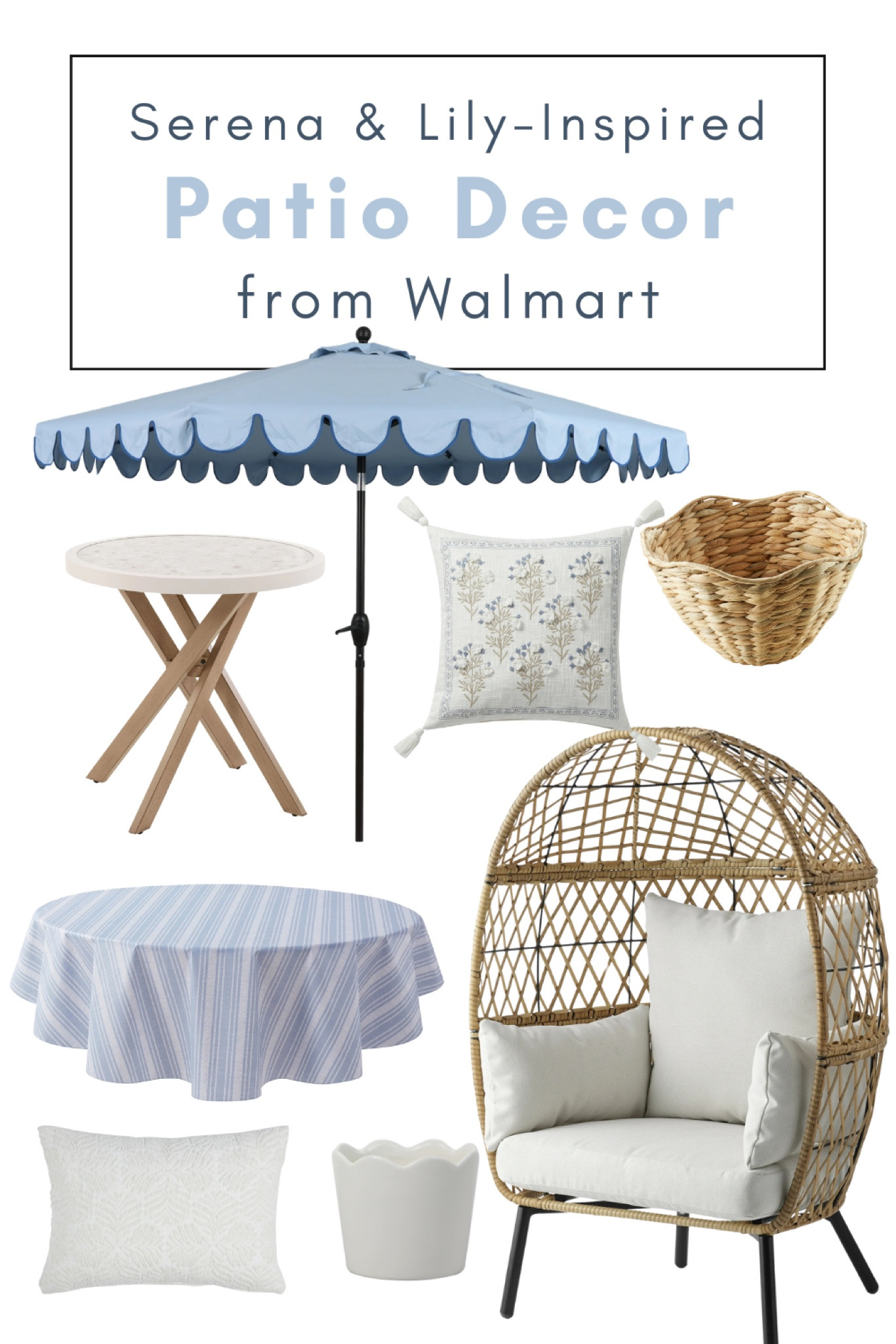 Serena & Lily outdoor dupes from Walmart 

#LTKHome #LTKSpringSale