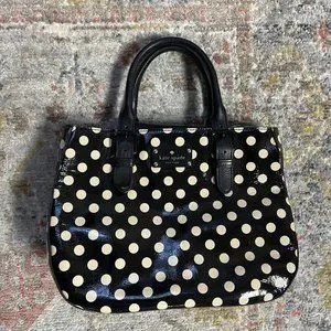 Kate Spade Carlisle Street Sylvie polka dot patent leather handbag | Poshmark