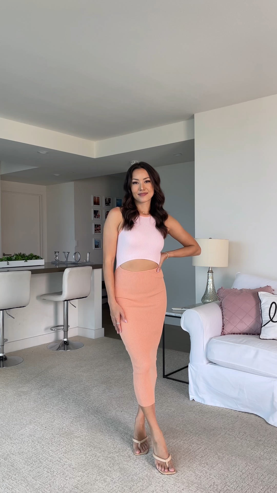 Perfect super cute ribbed midi dress for lunch, shopping, the beach, etc! Wearing XS/S

#LTKootd #LTKFindsUnder100