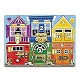 Melissa & Doug Wooden Latches Board Sensory Activity Toy For Kids, Doors And Locks Toy, Wooden Bu... | Amazon (US)
