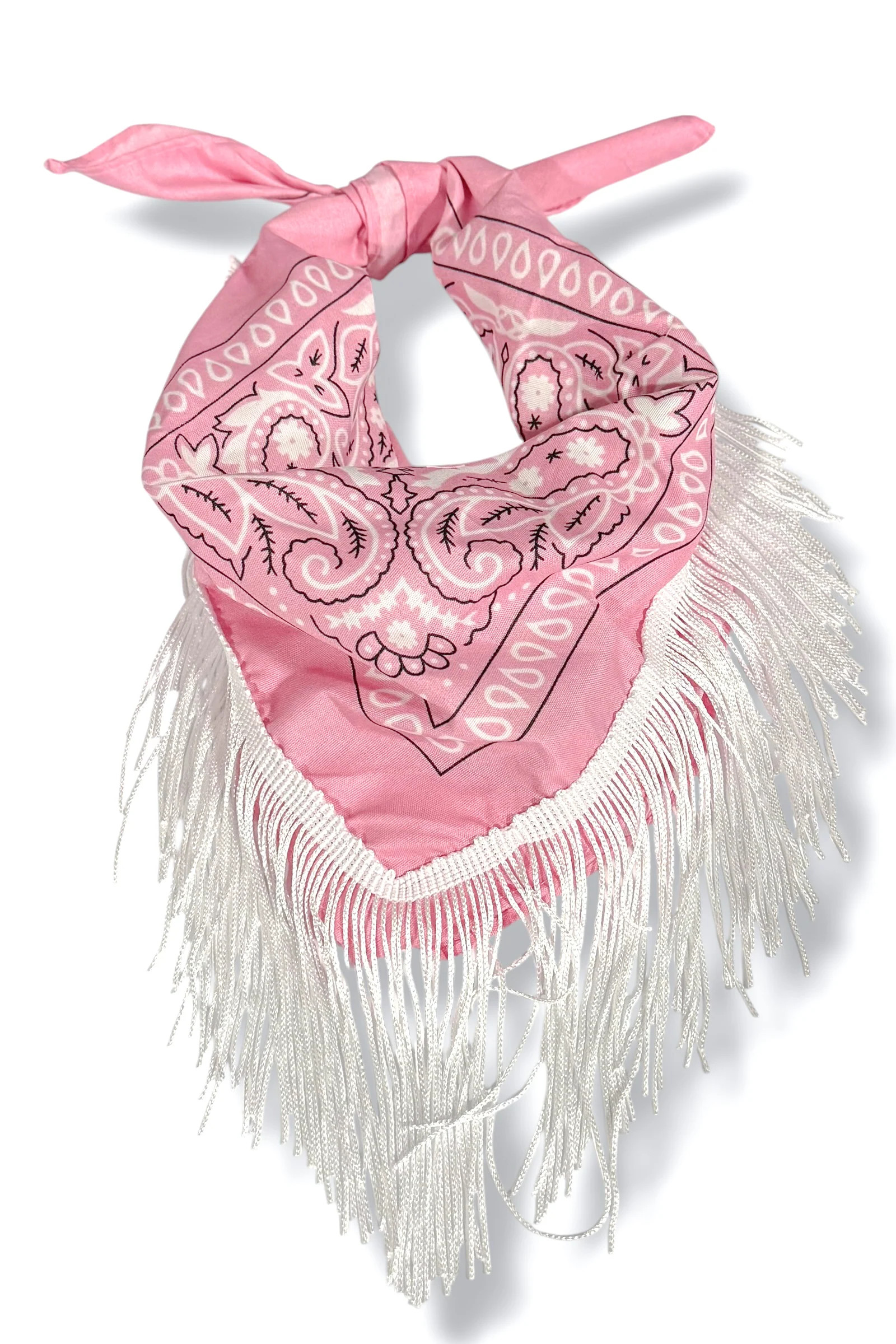 Bring It Out Pink Western Fringed Paisley Print Scarf Pink | The Willow Tree