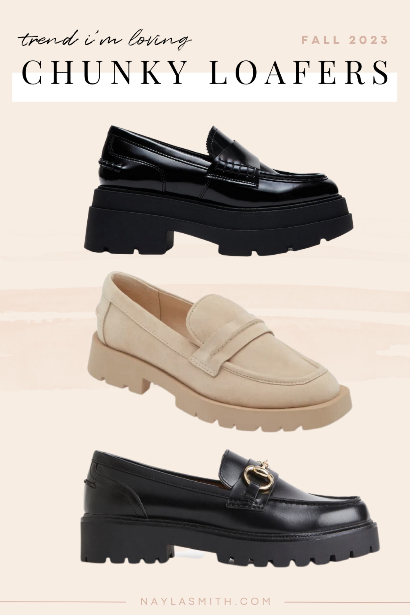Fall trend I’m loving - chunky loafers

Fall shoe trends, black loafers, platform shoes


#LTKstyletip #LTKshoecrush #LTKSeasonal