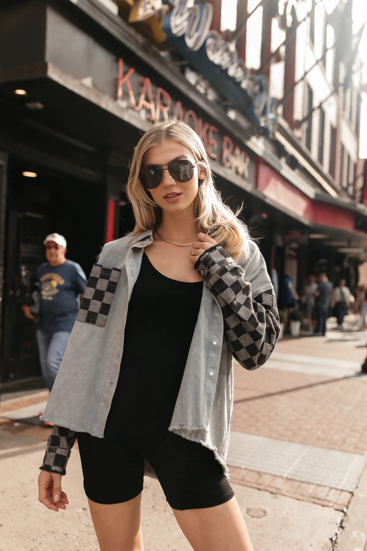 RESTOCK - Karina Checkered Shacket | The Post