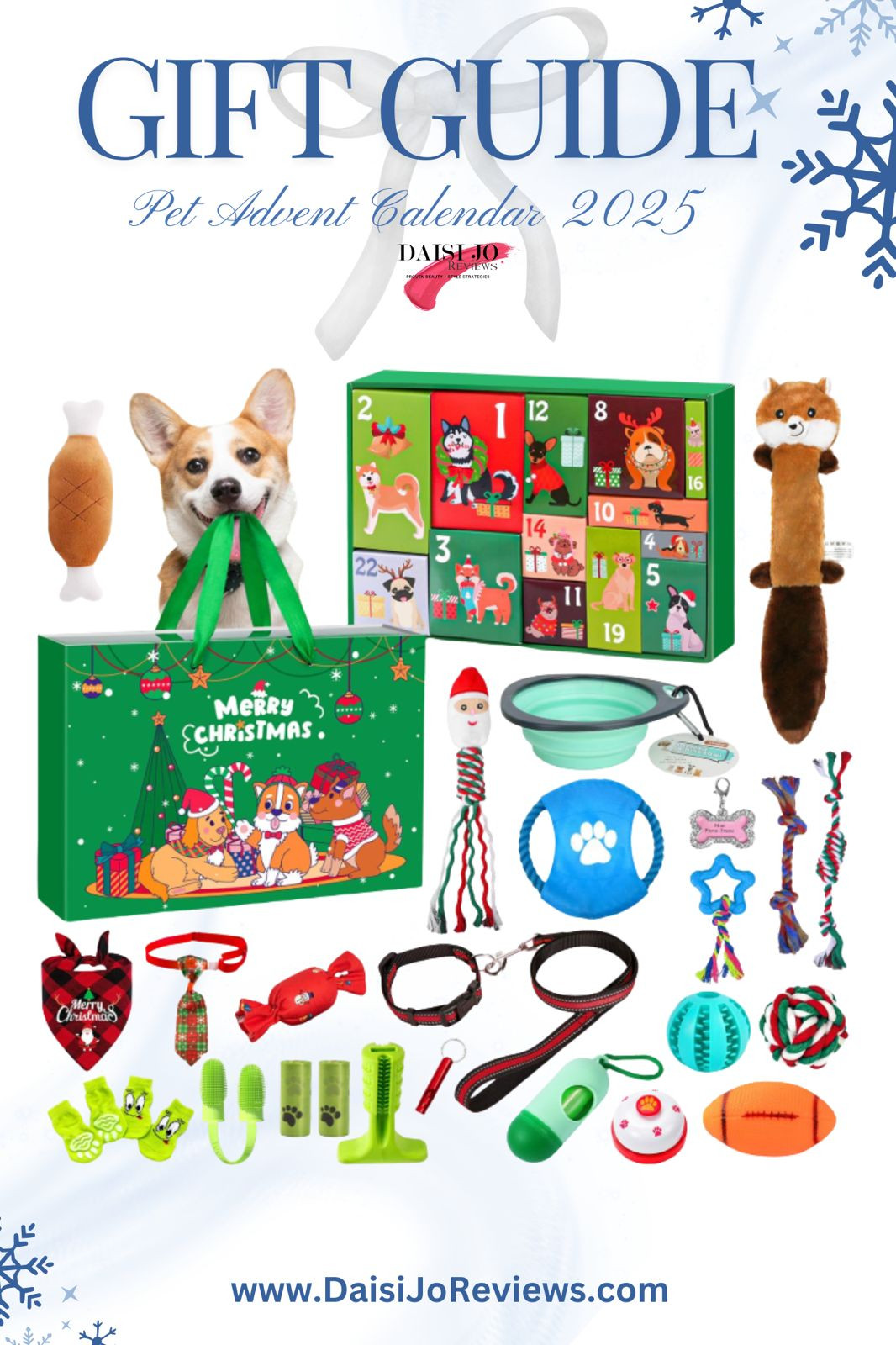 Make this Christmas unforgettable for your pup with the MOVINPE Dog Toys Advent Calendar. Featuring 24 days of interactive toys, bowls, and accessories, it is the ultimate gift for dog lovers and their furry friends. Tap to shop this playful holiday surprise for your dog! #DogAdventCalendar #PetGifts #ChristmasDogs 

 #LTKGiftGuide #LTKHoliday #LTKSaleAlert