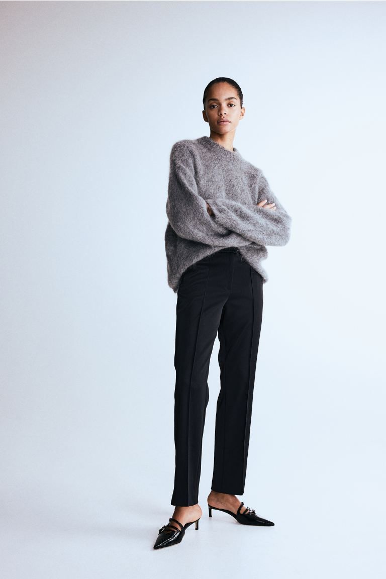 Slim satin trousers | H&M (UK, MY, IN, SG, PH, TW, HK)