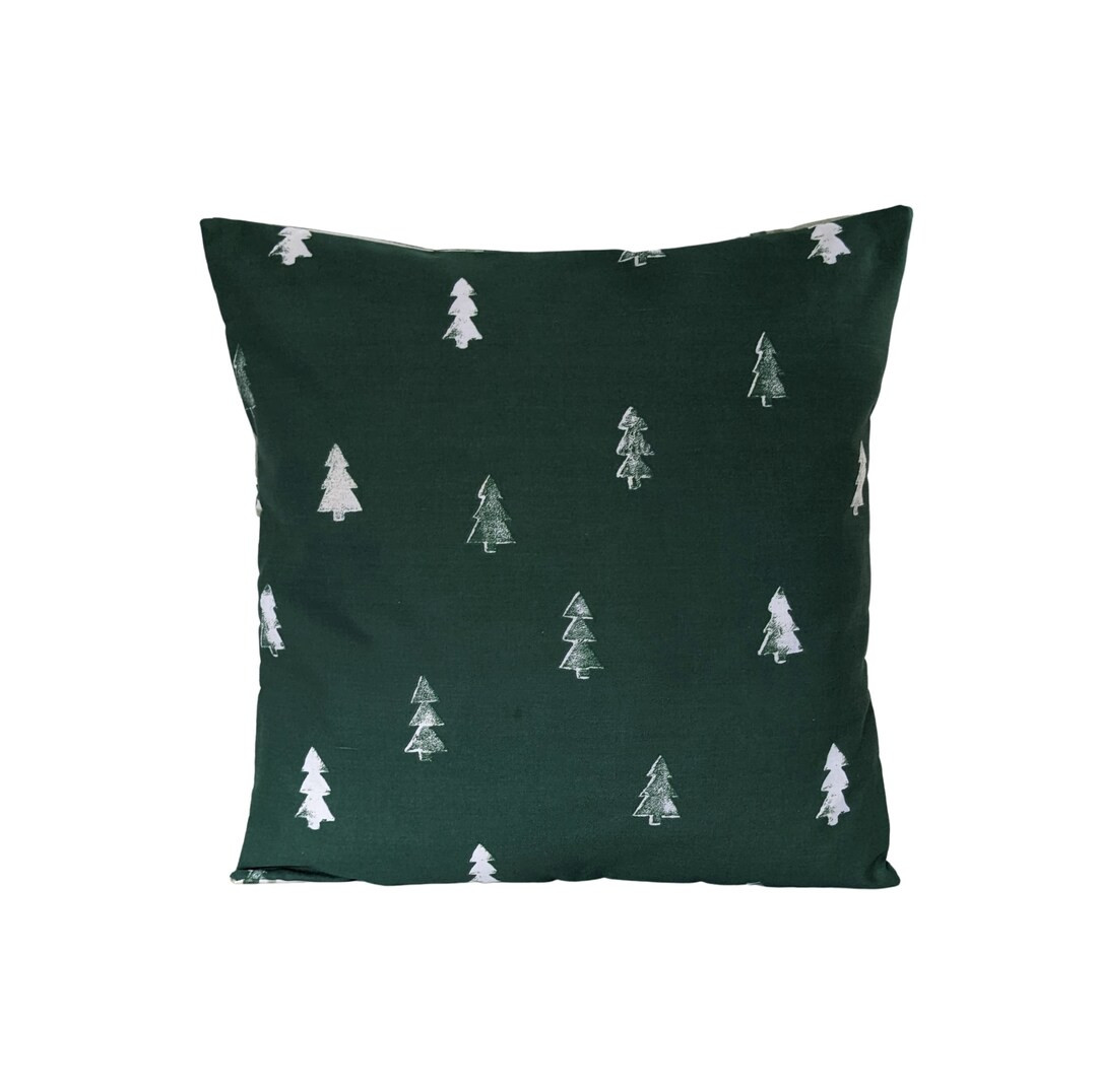 Green White Christmas Trees Cushion Cover 16 - Etsy Mexico | Etsy ROW