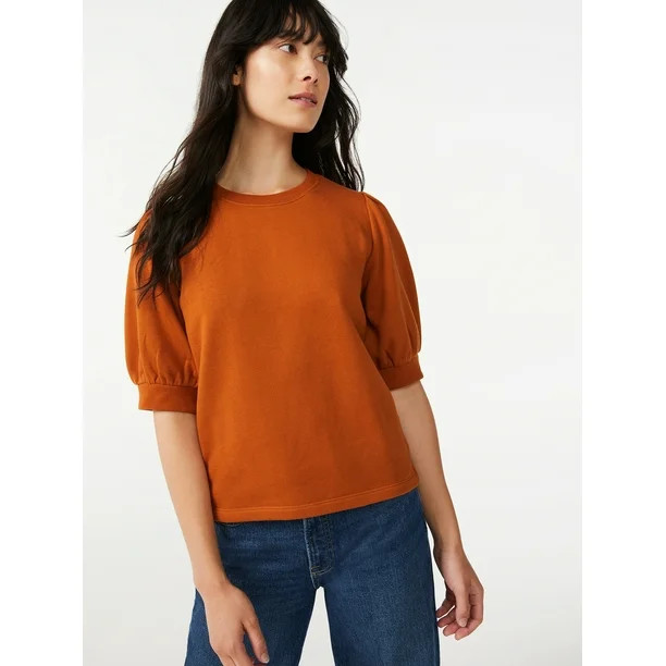 Free Assembly Women's Puff Sleeve Top | Walmart (US)
