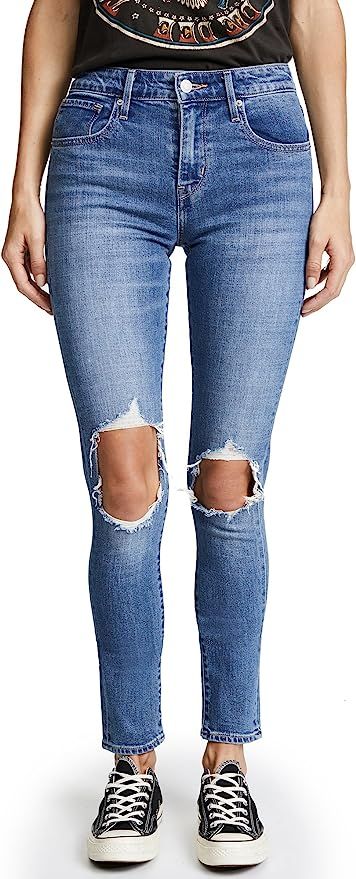 Levi's Women's 721 High Rise Distressed Skinny Jeans | Amazon (US)