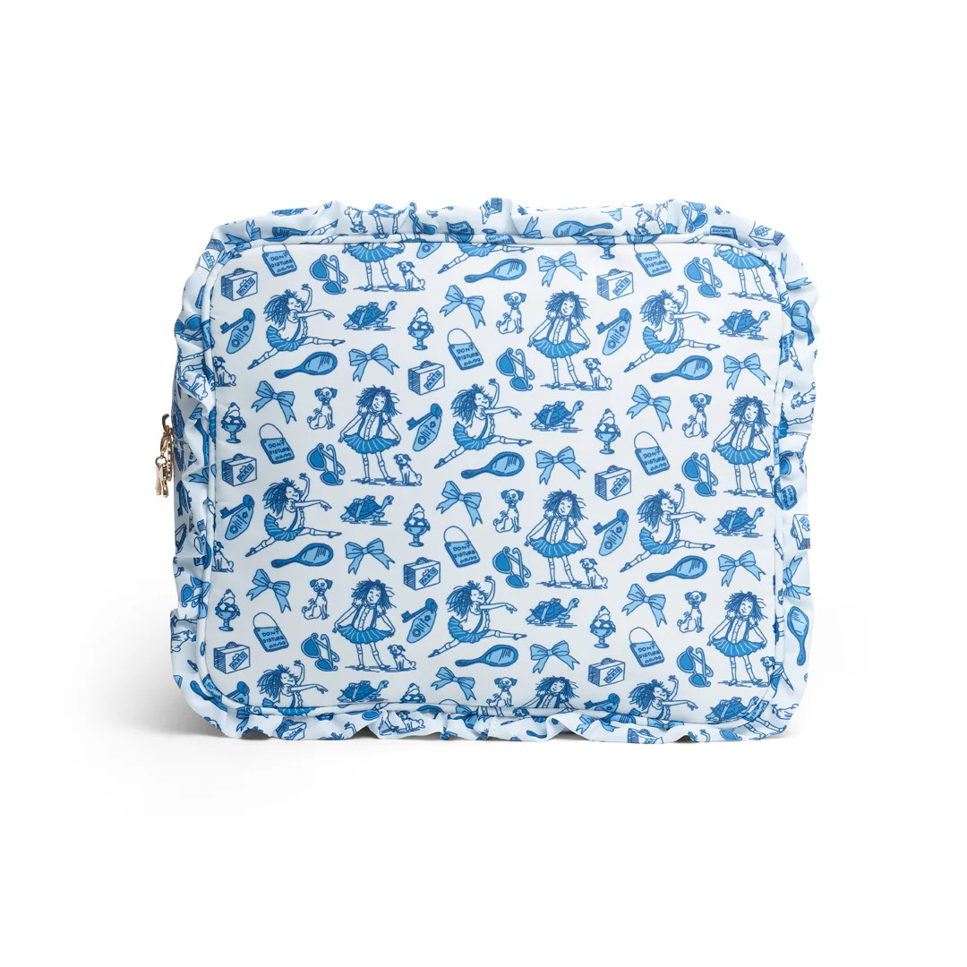 Eloise Toile Large Ruffle Nylon Bag | Penny Linn Designs