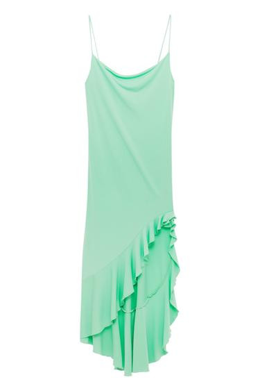 ROBE ASYMÉTRIQUE À VOLANTS | PULL and BEAR FR