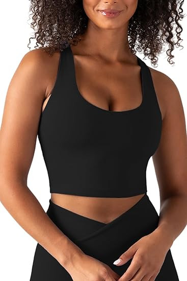 YITTY Active Women's UltraLuxe Built-in Bra Tank Top, Athleisure, 4-Way-Stretch | Amazon (US)
