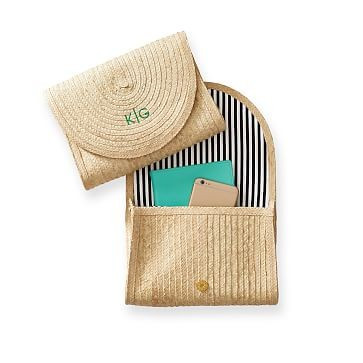 Palm Leaf Rounded Clutch | Mark and Graham