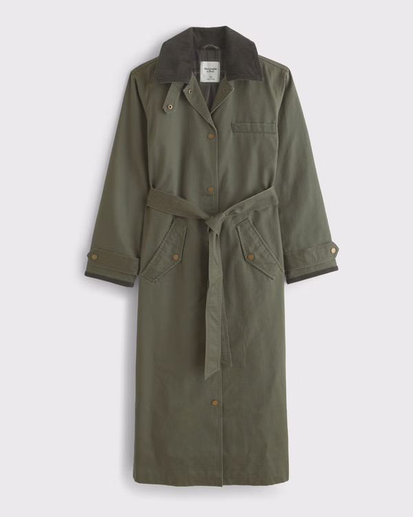 Waxed Mac Coat | Abercrombie & Fitch (US)