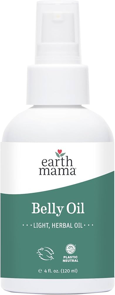 Earth Mama Belly Oil for Dry Skin | Calendula Skin Care Moisturizer Oil to Encourage Natural Elas... | Amazon (US)