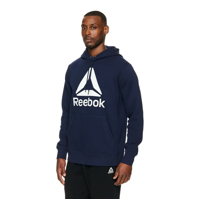 Reebok Men's Delta Logo Fleece Hoodie, Sizes S-XL | Walmart (US)